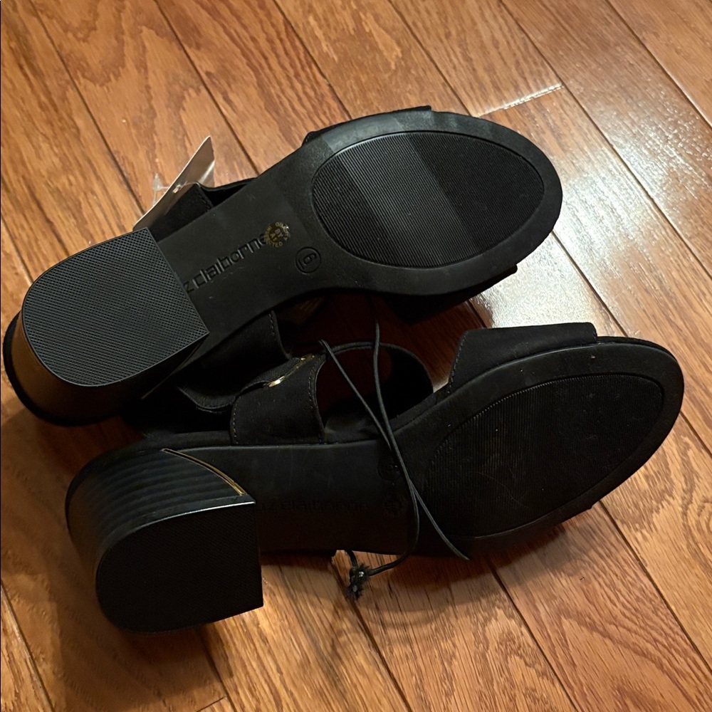NWT Liz Claiborne Elegant Black Sandals - Picture 7 of 12